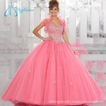 Robes de balle en cristal de perles Robe de quinceanera à deux pièces Tulle